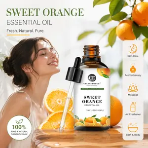 100ML Pure Natural Sweet Essential Oil, Therapeutic Grade, with Glass Dropper, Ideal for Aromatherapy and Relaxation
