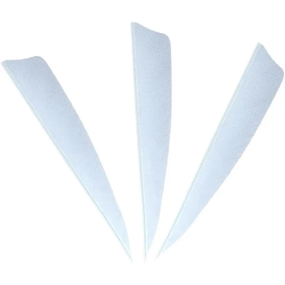 50pcs 4" Shield Cut Archery Turkey Feather Right/Left Wing Vanes for DIY Hunting Arrow Accessories