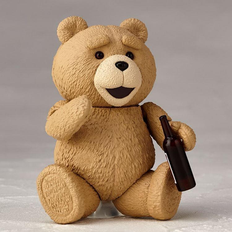 Ted 2 Figure Bjd Ted Teddy Bear Action Figure Revoltech No.006 Teddy Brick Figure Gk Movie Model Toy Gift