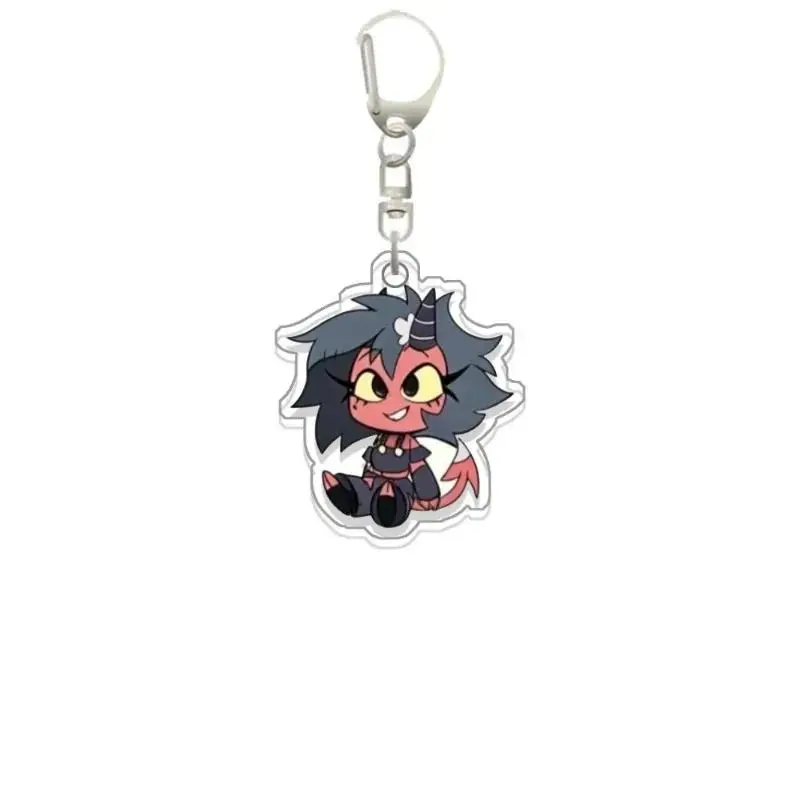 For Helluva Boss Loona Blitzo Moxxie Millie Striker original Acrylic selfmade cute Cartoon Anime Keychain Pendant Toy gift 5cm