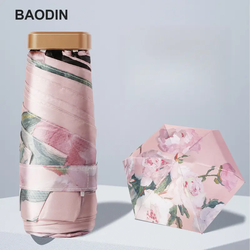 Compact umbrella wholesale, 50% off discount.Dual-purpose umbrella for rain and sun, capsule umbrella, sun protection umbrella, women's sun umbrella