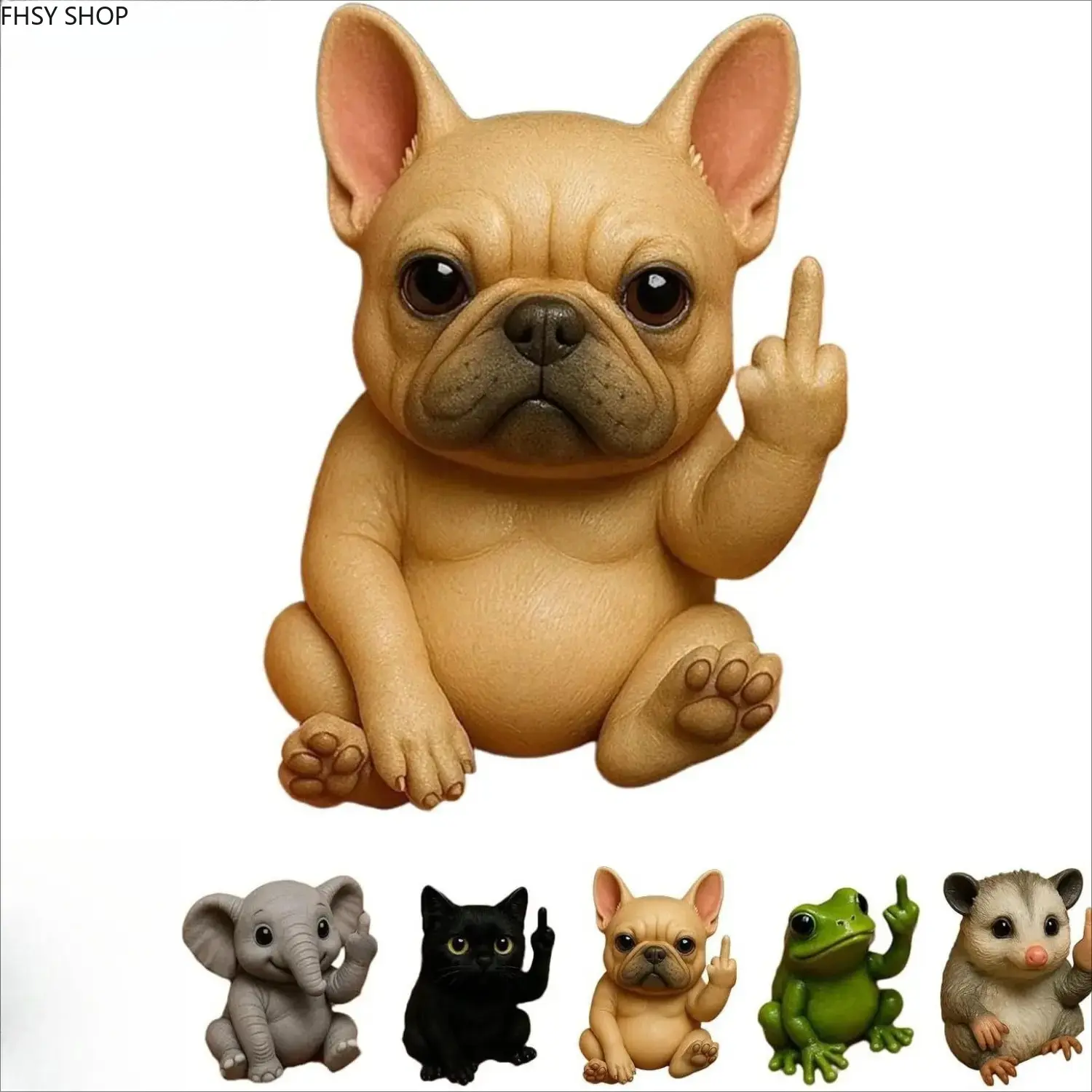 Humorous Hanging Ornament, Novelty Resin Animal Figure, Rude Mouse with Middle Finger for Backpacks and Outdoor Adventure Gifts, Oddities Gifts, Hanging Decor, Synthetic, Resin Figurine, Unisex, Backpack Gift