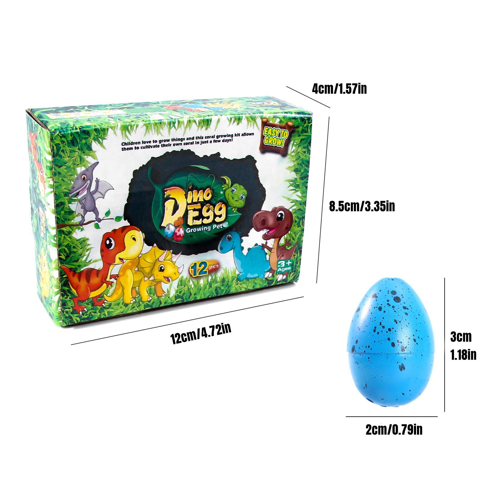 Hatching Dinosaur Eggs, 12pcs/set Crack Colorful Grow Dino Egg Animals That Hatch in Water Growing Pet Birthday Easter Party Favors Gifts for Kids Hatching Dinosaur Eggs, 12pcs/set Crack Colorful Grow Dino Egg Animals That Hatch in Water Growing Pet Birthday Easter Party Favors Gifts for Kids
