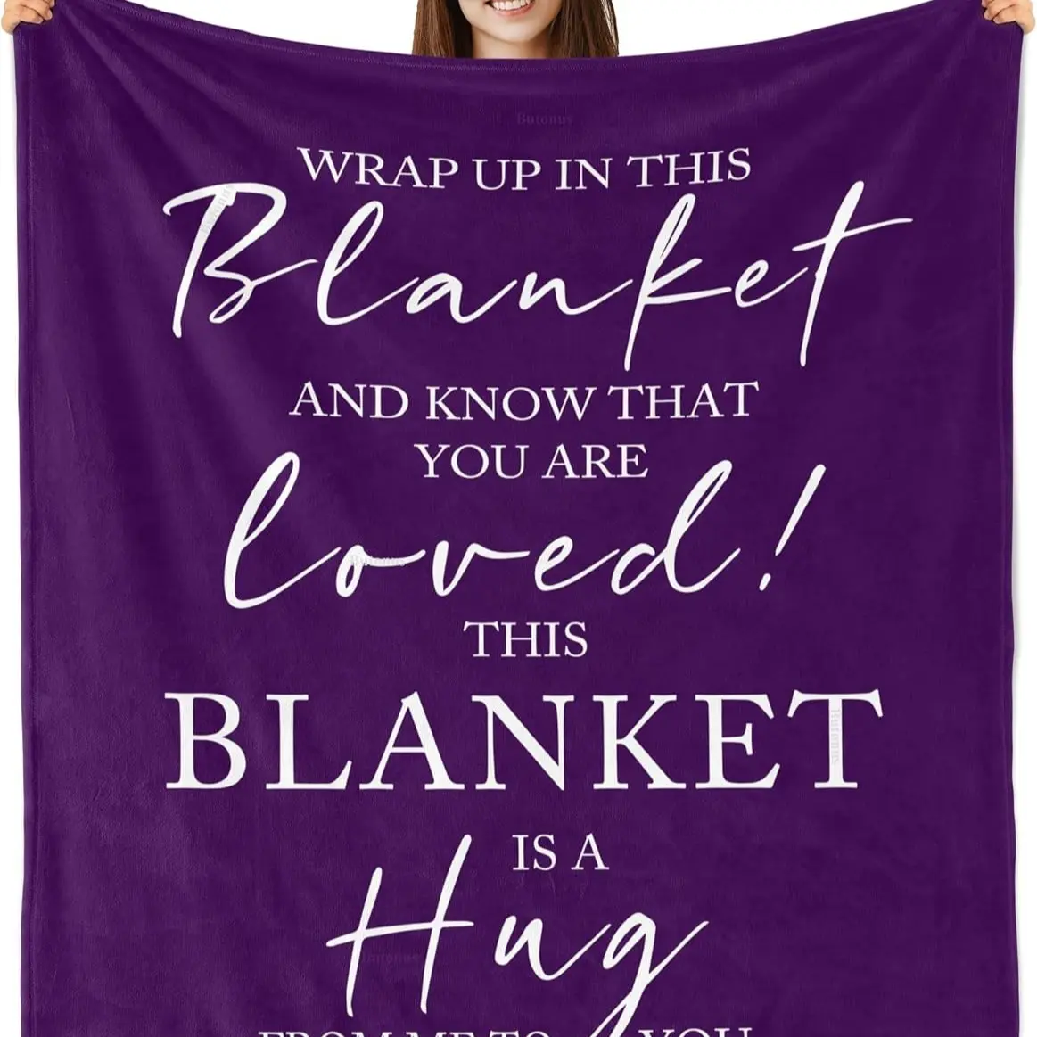 Butonus Get Well Gifts for Women After Surgery, Inspiring Hug Blanket 60"x50", Thoughtful Recovery Gift, Comforting Care Package