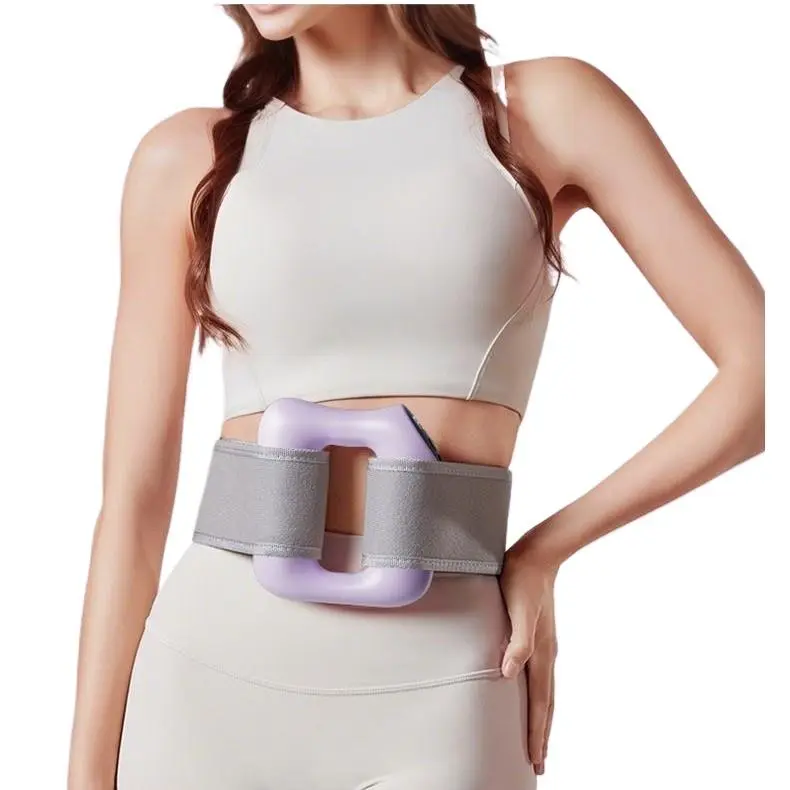 Vibrating Fascia Massage Ring - Portable Leg, Shoulder & Waist Muscle Relief Tool with Adjustable Belt Fit, LCD Display, Rechargeable Design for Post-Workout Deep Relaxation, Vibrating Ring