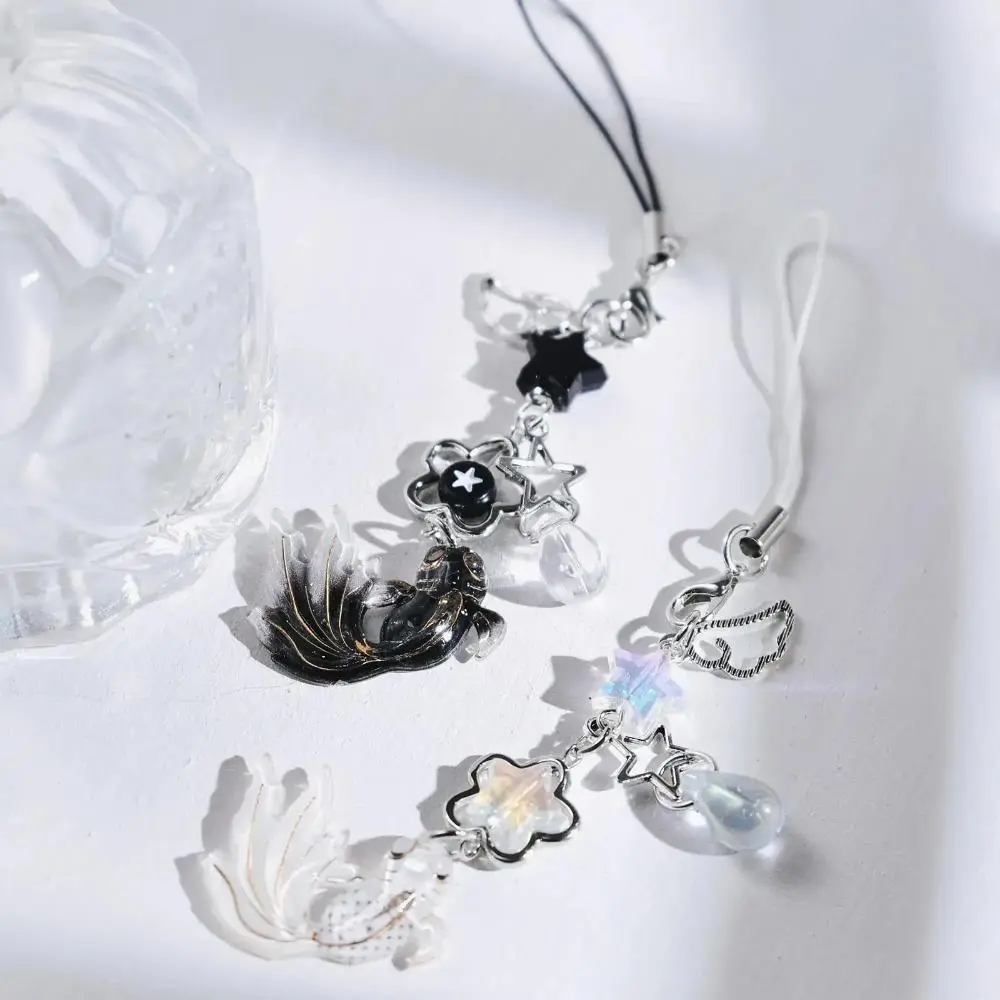 2026 New 2 Counts Cute Fish & Star Beaded Phone Chain, Fashion Decorative Cell Phone Charm Strap, Stylish Daily Phone Accessories for Women and Girls