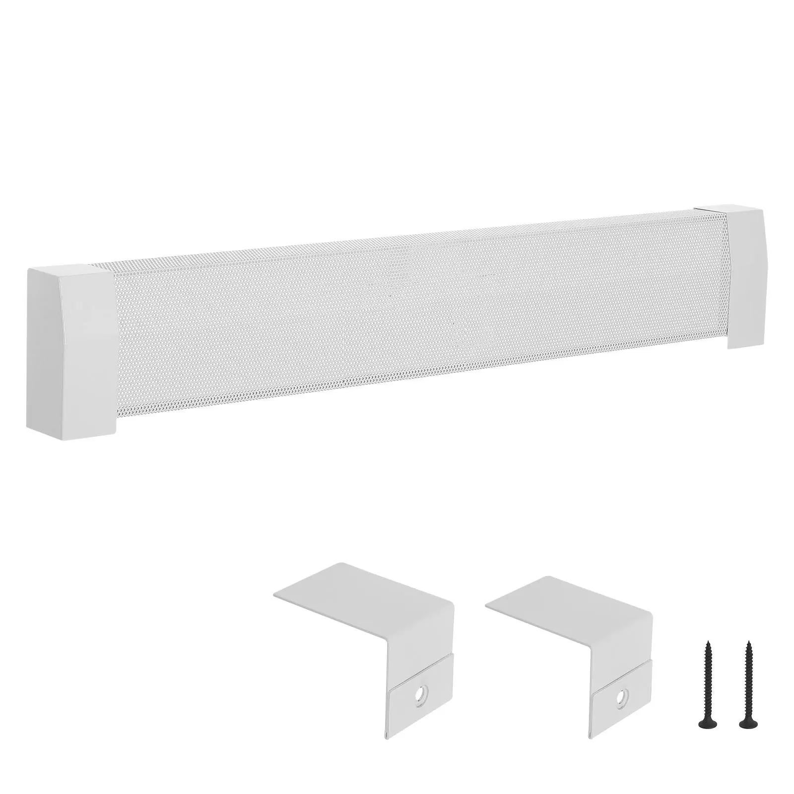 【DealsForYouDays】【DealsForYouDays】 VEVOR Baseboard Heater Covers, Premium Series 4 ft Standard Electric Heating Unit Front Cover for Home Improvement, Heavy-duty Steel, Easy Installation for Bedroom Replacing Old Cover, Whitedealsforyoudays
