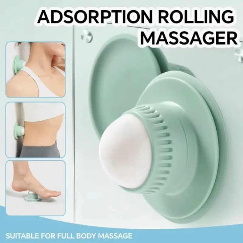 1pc Massage Roller Ball, Manual Muscle Massager, Compact Rotating Massager, Back Arm Neck Relaxer, 360° Swivel Design, Wall Mountable, Relief Roller, Body Care