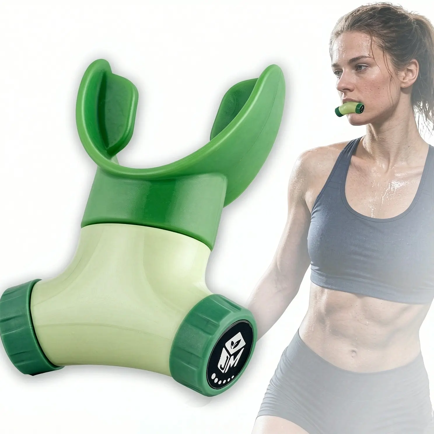 Portable Breathing Trainer, Adjustable Resistance Lung Capacity Device, Enhances Lung Function, Ideal for Running, Cycling, Yoga, Fitness