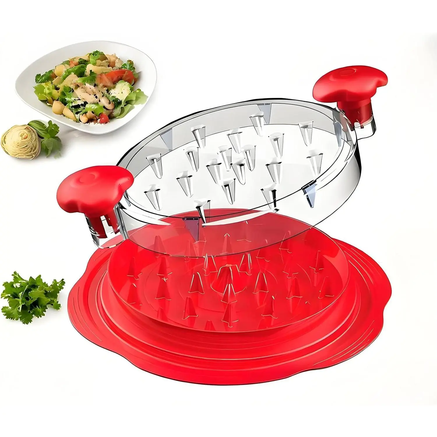 Chicken Shredder Tool Twist Large Chicken Breast Shredder, Visible Meat Shredder Machine, Strong Anti-Slip Strip, Ergonomic Handle, BPA Free, Suitable for Pork Beef Chicken