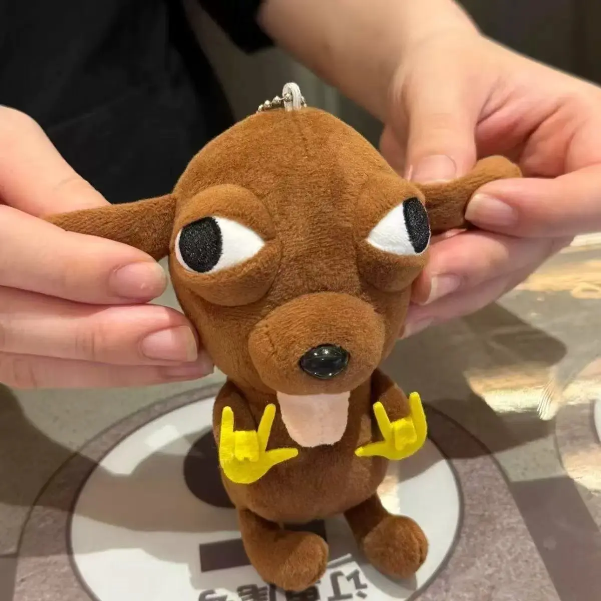 Funny Chihuahua Dog Plush Keychain, Cute Keychains, Perfect Gift for Holidays/birthdays, Home Decor Ornament, Unique Souvenir, Fluffy Keychain