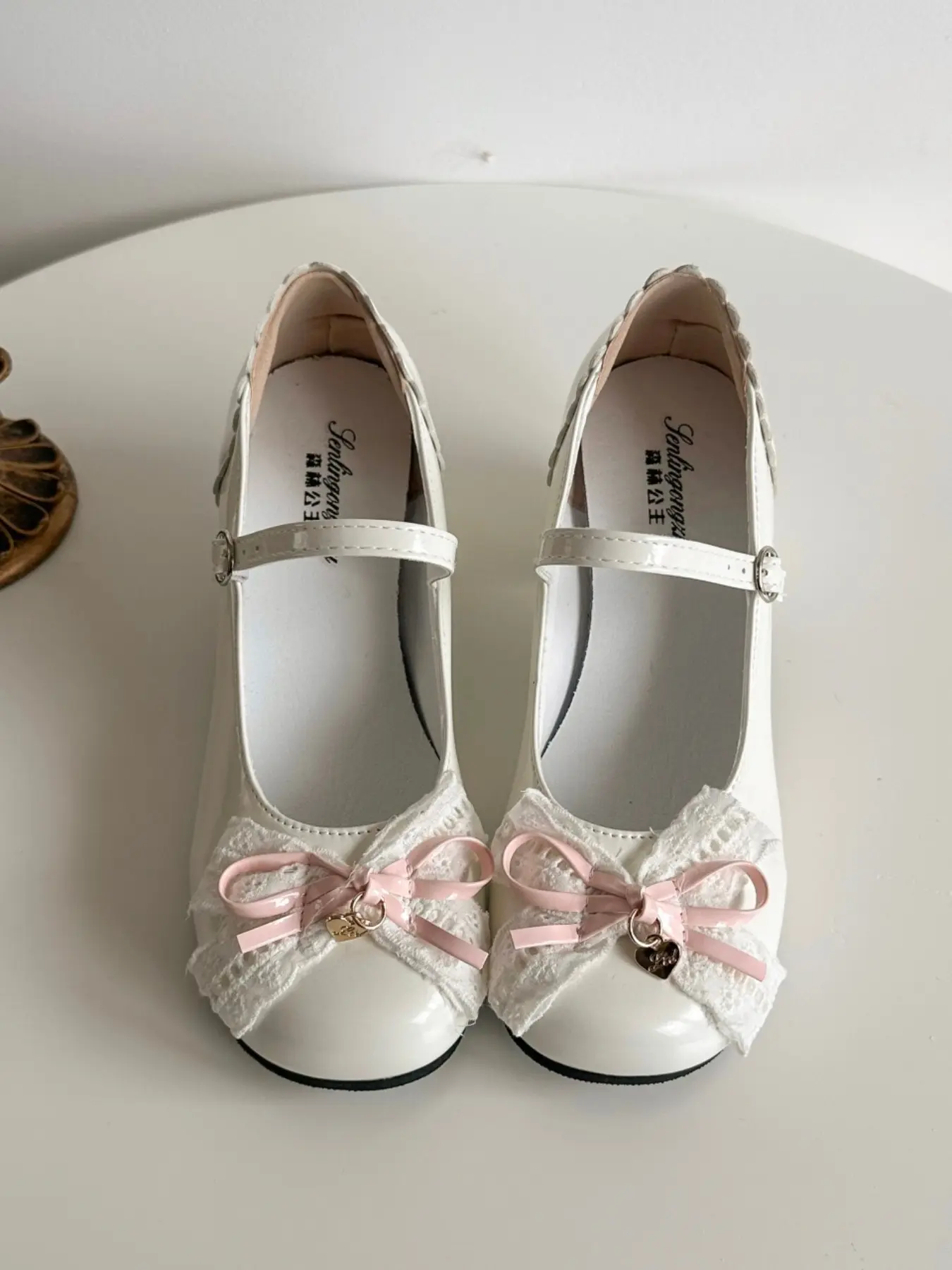 【Black Friday】Sweet Girl Lace Bow Mary Jane Shoes, Round Toe, Casual Style, PU Leather, Rubber Sole, Comfortable Heel, Multiple Colors Available, Mary Janes Shoes