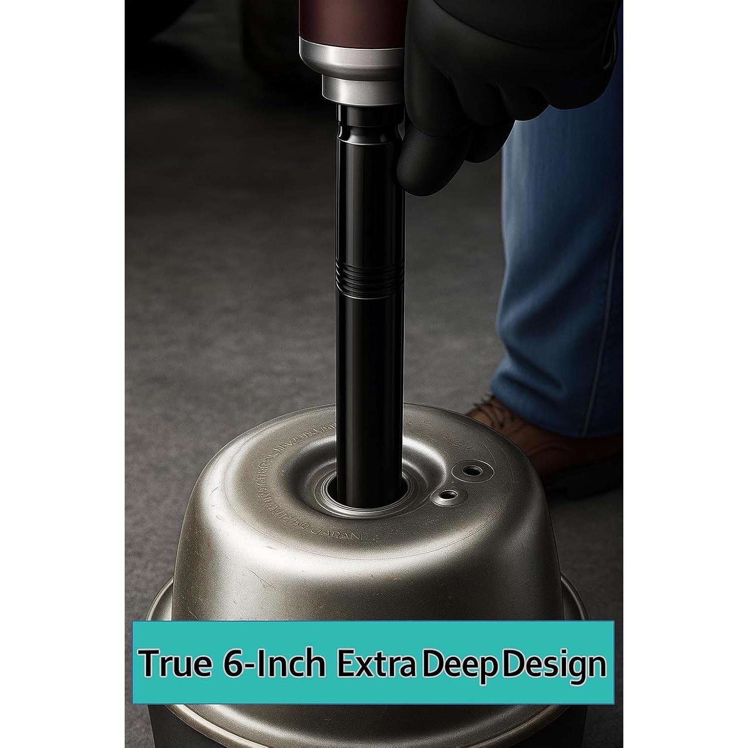 Deep Impact Socket for  Air  Cage  - Multiple  (3/4", 15/16", 1-1/16") - 1/2" Drive, High-Carbon Steel, Rust Resistan-3/4 Inch