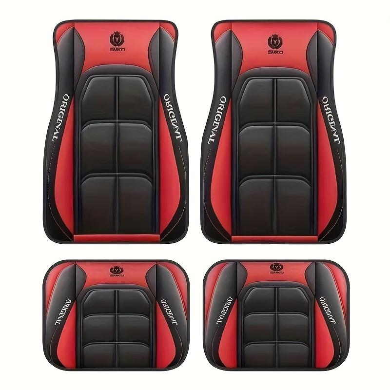 Car Floor Mat, Durable Anti-slip Car Floor Mat, 4 Counts/set Easy Cleaning Car Interior Accessories for Men & Women, Universal Car Accessories