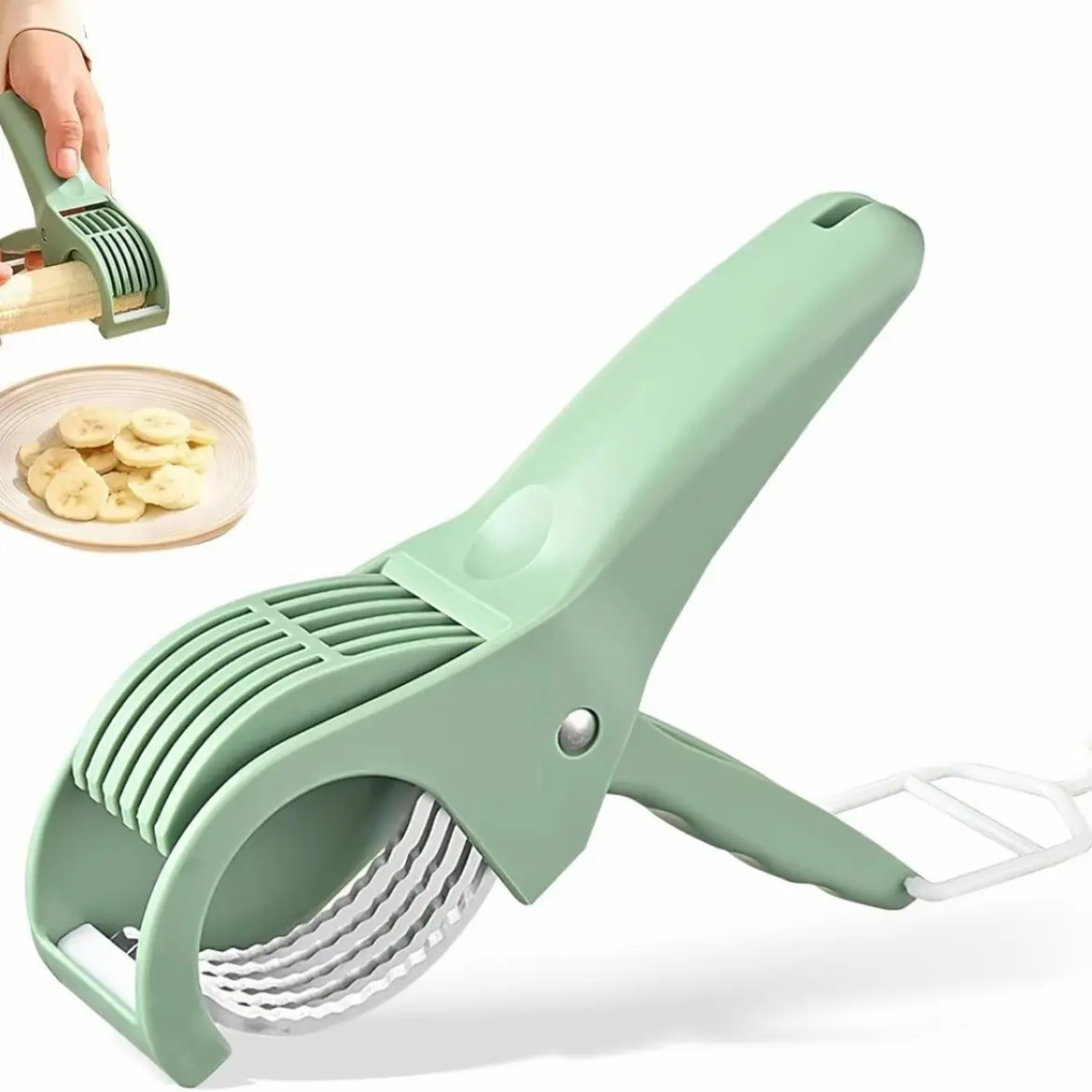 Portable Multi-Functional Vegetable Cutter, Kitchen Mini Food Processor, Scratch-Resistant Safe Design, Easy Clean and Store, Quick Dicing and Slicing