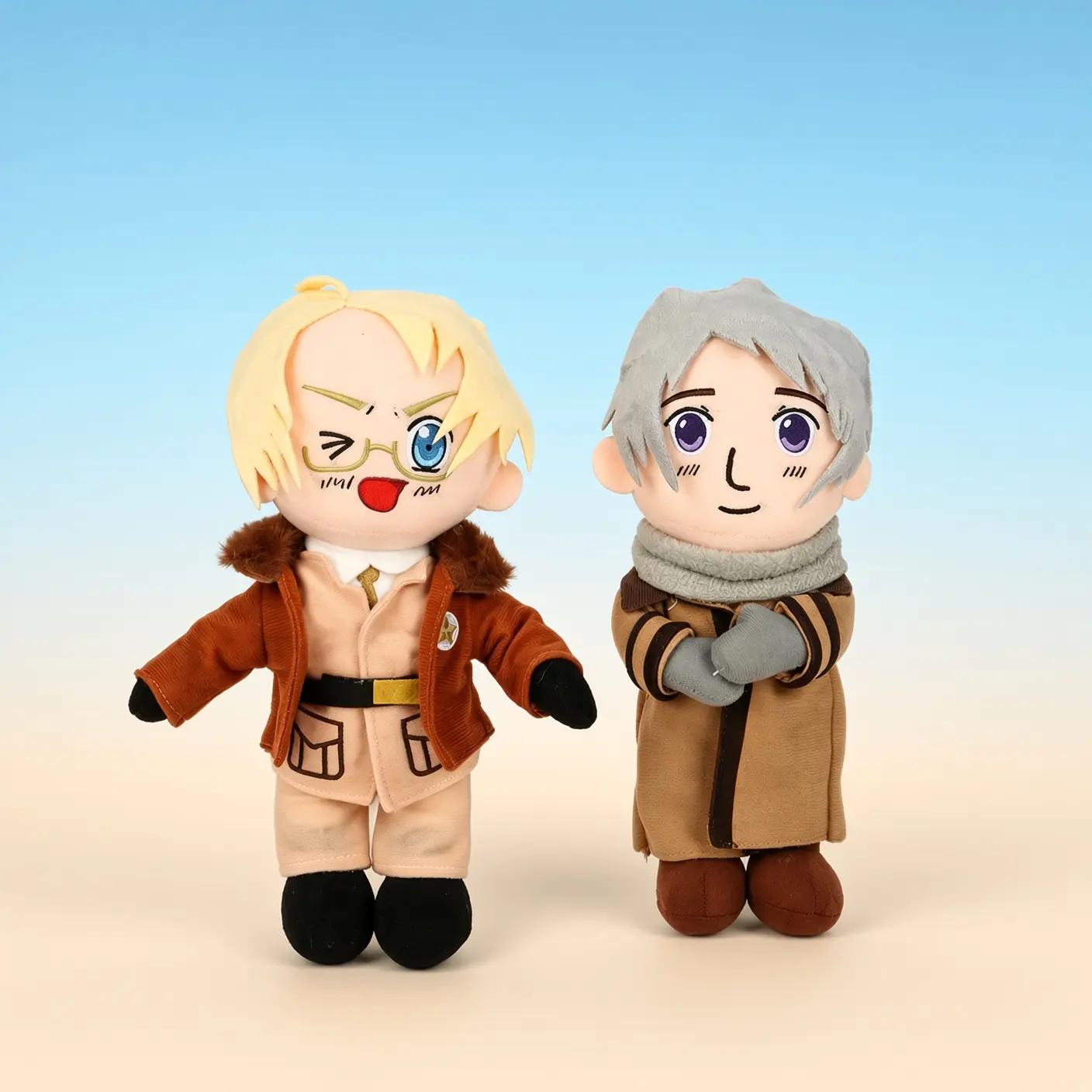 Hetalia America Soft Plush Doll, Alfred F Jones Stuffed Animal Figure, Cute Anime Merch Toy, Collectible Gift for Hetalia Fans