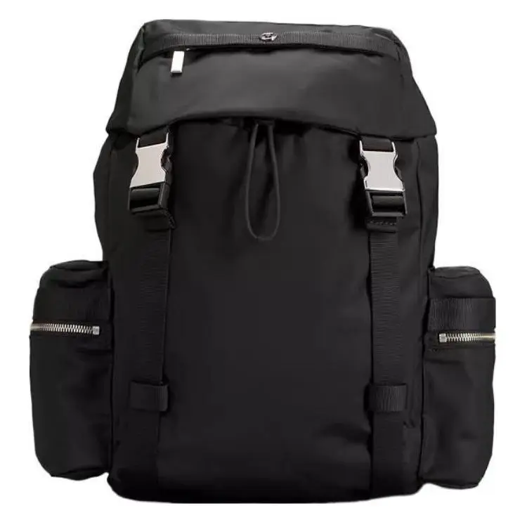 Unisex Lululemon Wunderlust 14L Drawstring Casual Backpack - Adjustable Buckle Closure, Buckle Detail Nylon Mini Black Functional Bag, Casual Backpacks, Adjustable Buckle Backpacks