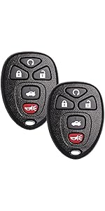 Keyless Entry Remote Control Key Fob Replacement Fits for Chevy Malibu Cobalt 2005-2012 Pontiac G5 G6 Grand Prix Solstice 2005-2010 Buick Lacrosse Saturn Aura Sky KOBGT04A 15252034 315 Mhz