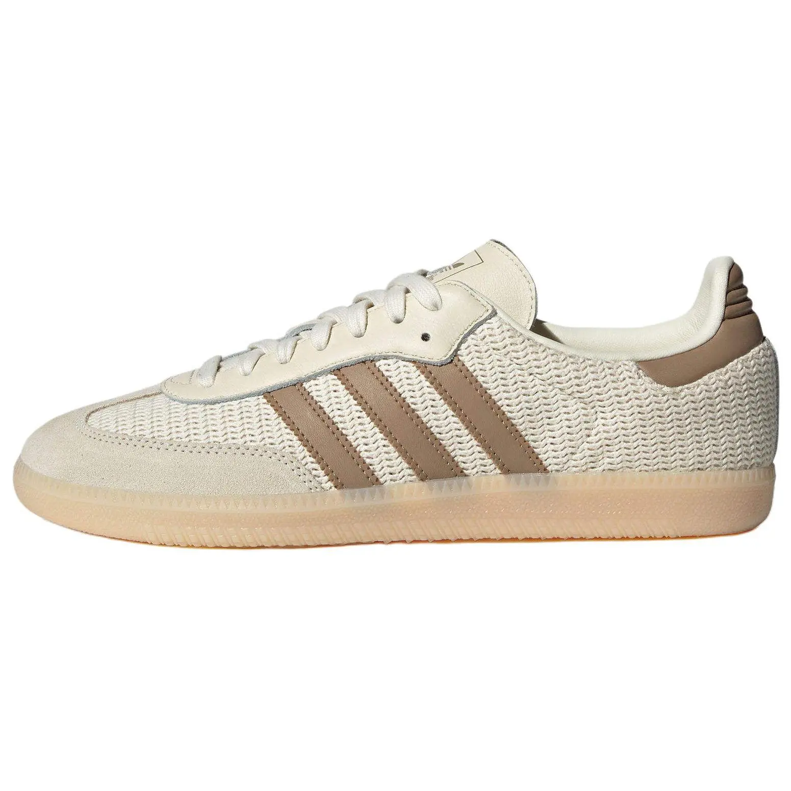 Adidas Originals Samba OG Low-Top Casual Trainers - Unisex Footwear, Beige Walking Shoes with Soft Comfort, Durable Thin Sole, House White Official Maison Mihara Trending Shoes