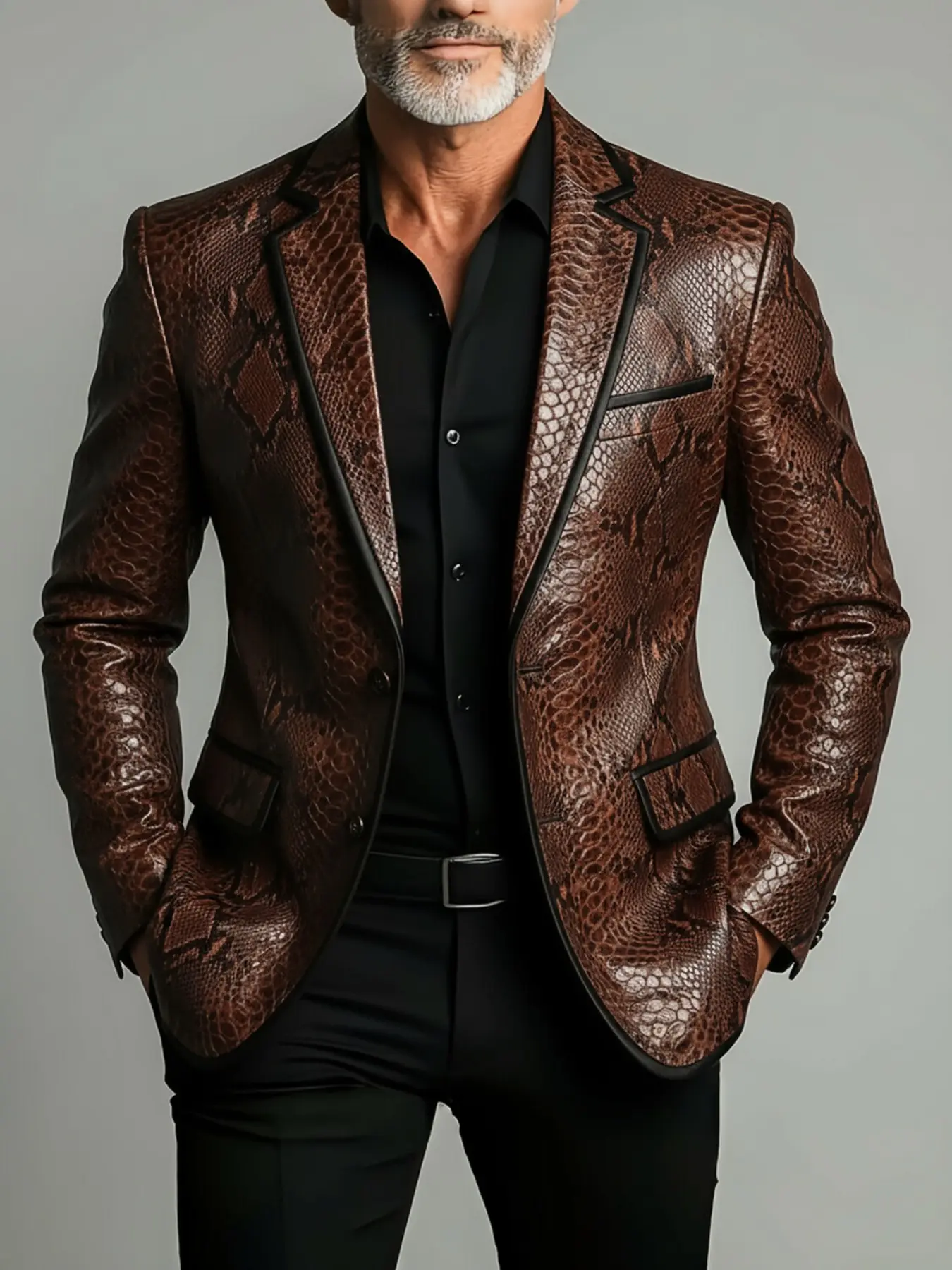 Men's Lightweight Business Print Suit Jacket, Perfect for Parties, Dinners, Office Wear, formal workwear, Stylish and Comfortable Outerwear