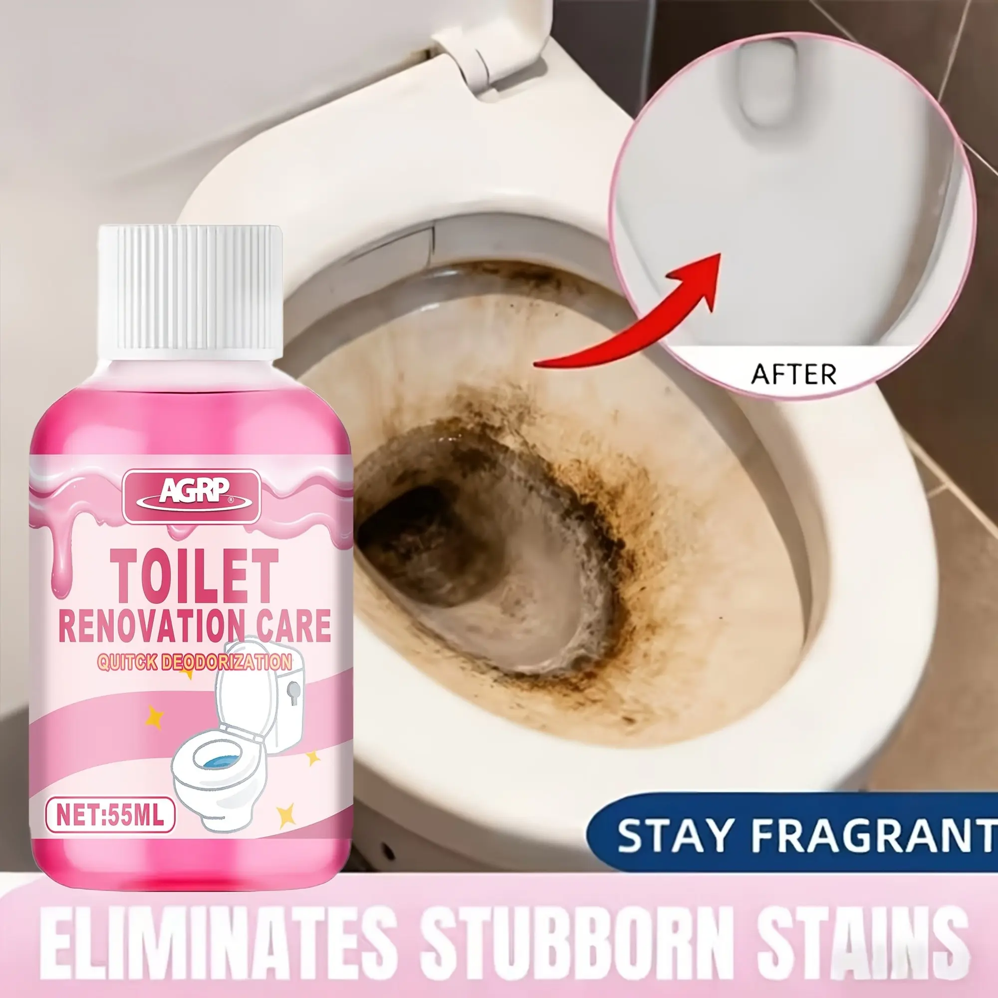 Mild Toilet Care Cleaner | Formula Helps Soften Stains | Mild Surface Refreshing | Simple Family-Friendly Home Cleaner, Toilet Cleaners