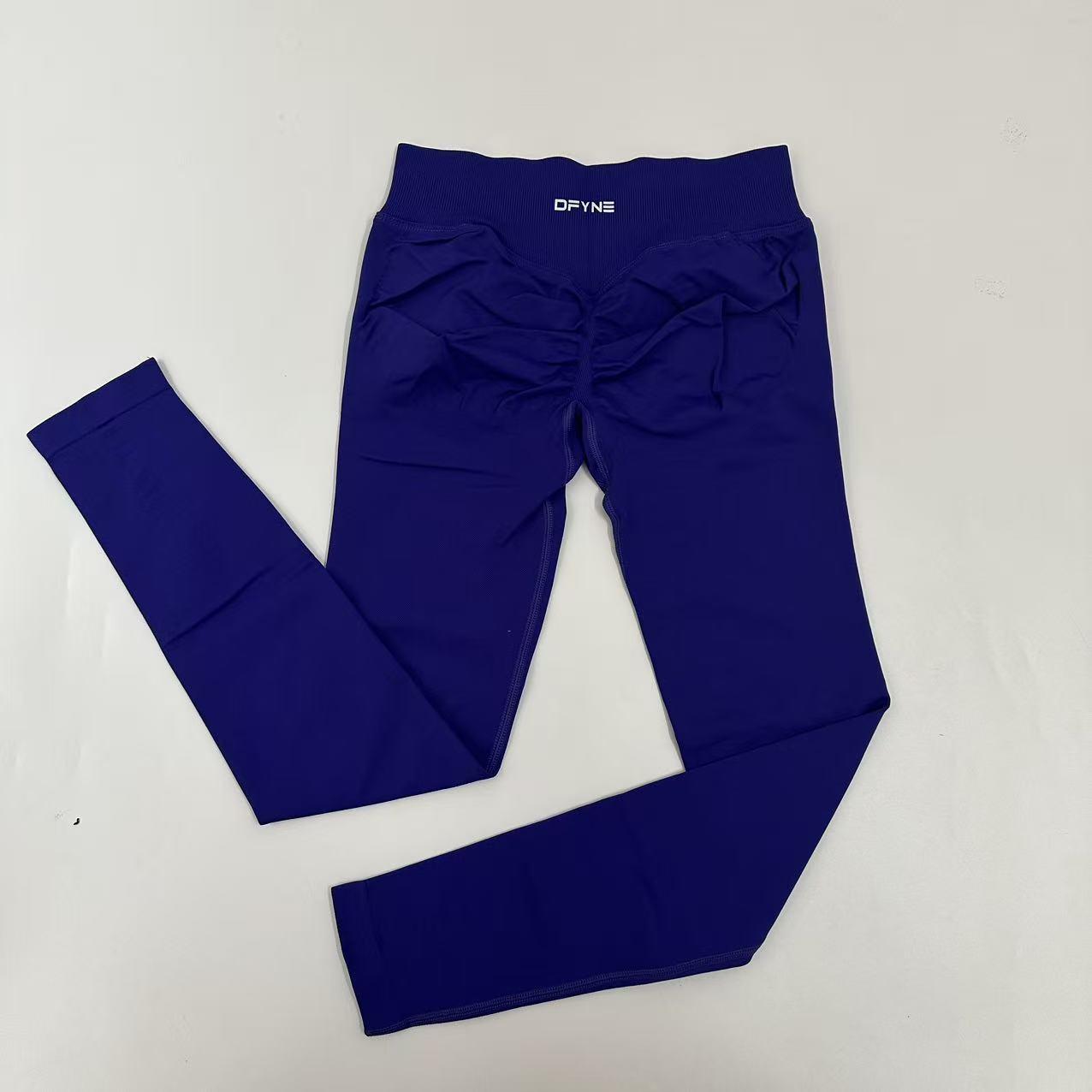 Dfyne Impact High-waist women's tight-fitting trousers and seamless yoga pants, suitable for sports, cycling and outdoor activities.