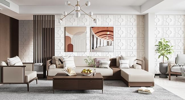 Drop Ceiling Tiles 24 x 24in, Waterproof, PVC Ceiling Panels to Prevent Breakage, Pack of 12 Tiles Cover 48 Sq.Ft, White