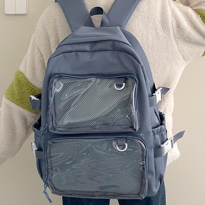 Japanese Style Transparent Ita Bag for Girls Comic Cons Large Capacity Women Backpack Fashion School Bags for College Student JK