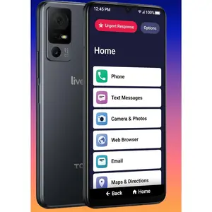 Senior Smartphone Easy to Use for Elderly 6.7" Screen No SIM Needed Activated with Phone Plan Only Compatible with Lively Service