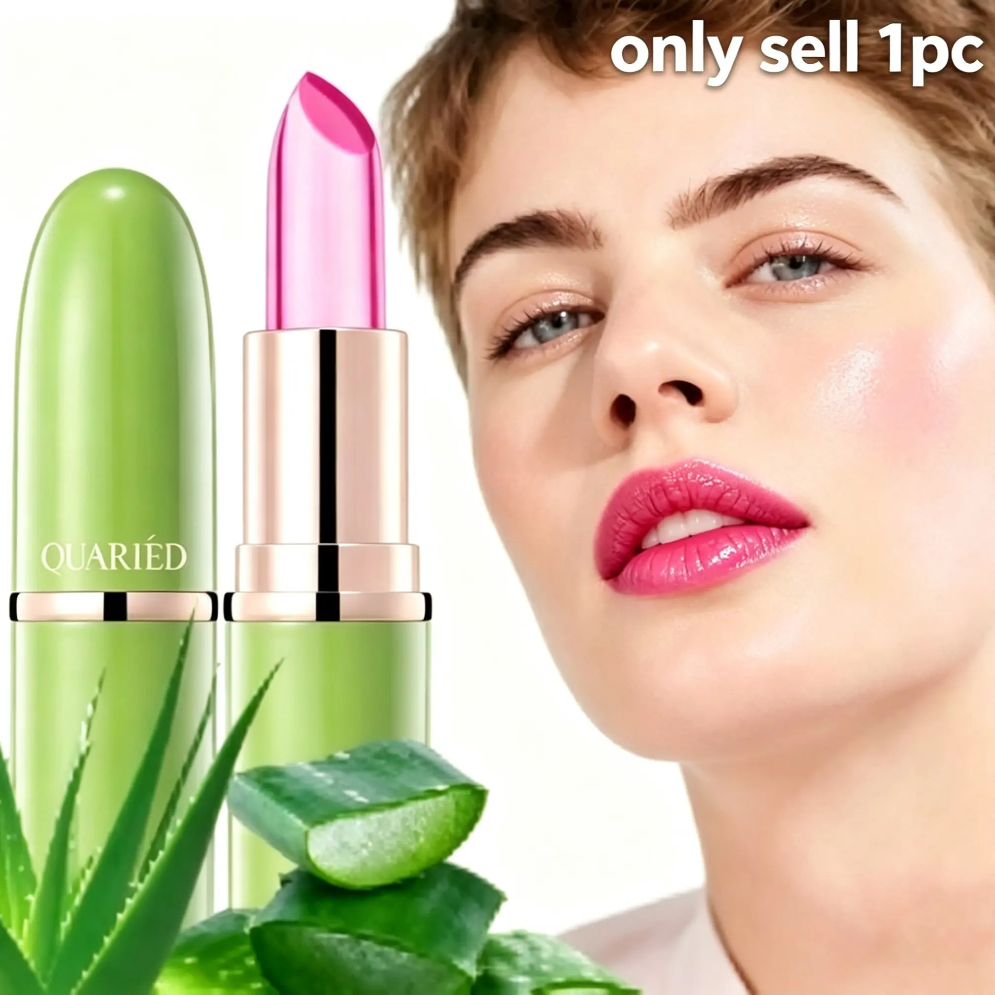 Temperature Change Aloe Vera Lip Balm, Moisturizing Nourishing Tinted Lip Gloss, Daily Lip Care, Non-Flammable Aerosols, Scpn/cpnp Notified