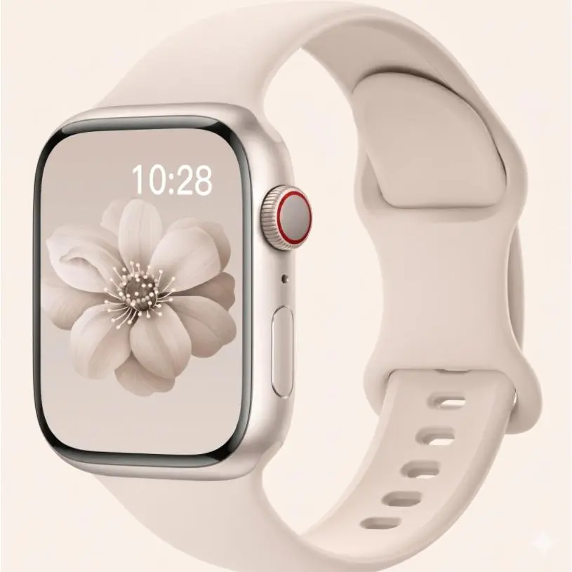 The Ultimate Everyday Apple Watch Band Minimalist Sweatproof Silicone Strap | Compatible with Series 1-9, SE & Ultra | Ultra-Comfort Fit