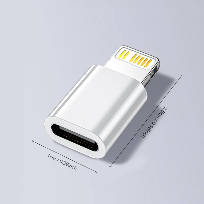 NNBILI USB-C to Lightning Adapter for iOS Devices Male to Female Type-C Converter iPhone/PC/MacBook Fast Charging Adapter, USB-C to Lightning Only Compatible with Android Models, Not Support iPhone Charging