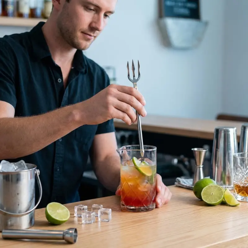 Heavy-duty bright silver stainless steel fruit forks, ergonomically designed for everyday family meals and outdoor picnics.