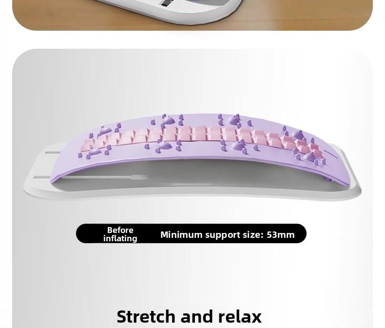 Waist reliever, waist stretching massager, yoga aid, cervical spine back support, back stretching, waist stretching artifact,spine decompression, lumbar spine relaxer