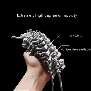 New Arrival Spine Goblin Bone Dragon Bug Jointed Action Figure Toy, Crawling Vase Display Stand, Street Stall Scene Decorative Item