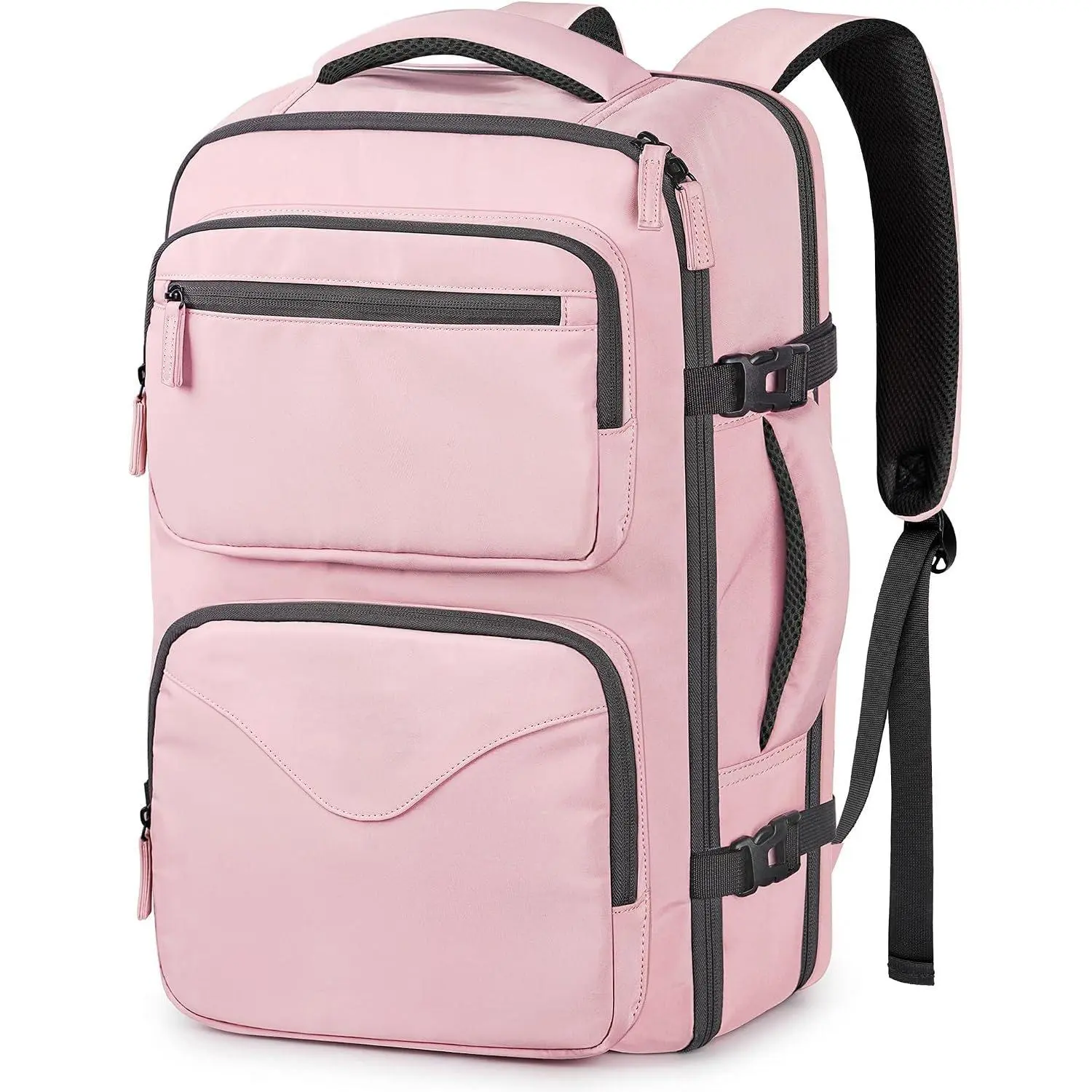 Travel Backpack for Women, Travel Personal Item Bag with Shoe Pouch | TSA Approved Under Seat Carry  Backpack with Water Bottle Pocket Fits 15.6inch Laptop, Travel Essentials for Airplanes,