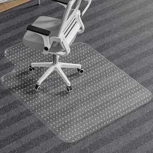 Office Chair Mat for Carpet, 48"x36" Desk Chair Mat T-Shape Carpet Protector Mat for Office Chair, Transparent 2.2mm Thick T-Shape Floor Protection with Non-Slip Studded