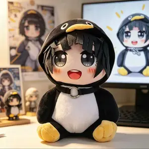 25cm / 9.84inchPlush Penguin Doll, Q Version Cute Penguin Toy, Soft Plush Animal, Perfect for Kids and Collectors, Adorable Gift Idea