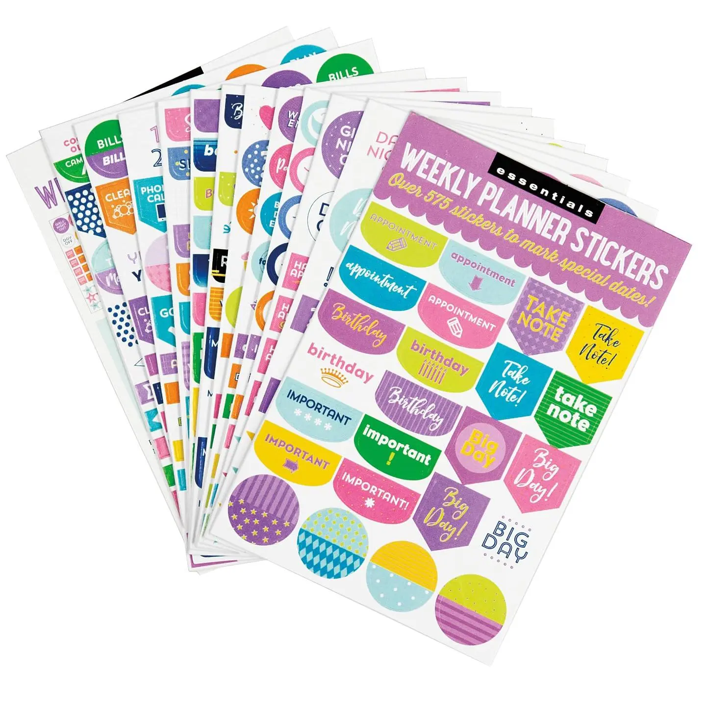 Essentials Weekly Planner Stickers (Set Of 575 Stickers) - Paperback
