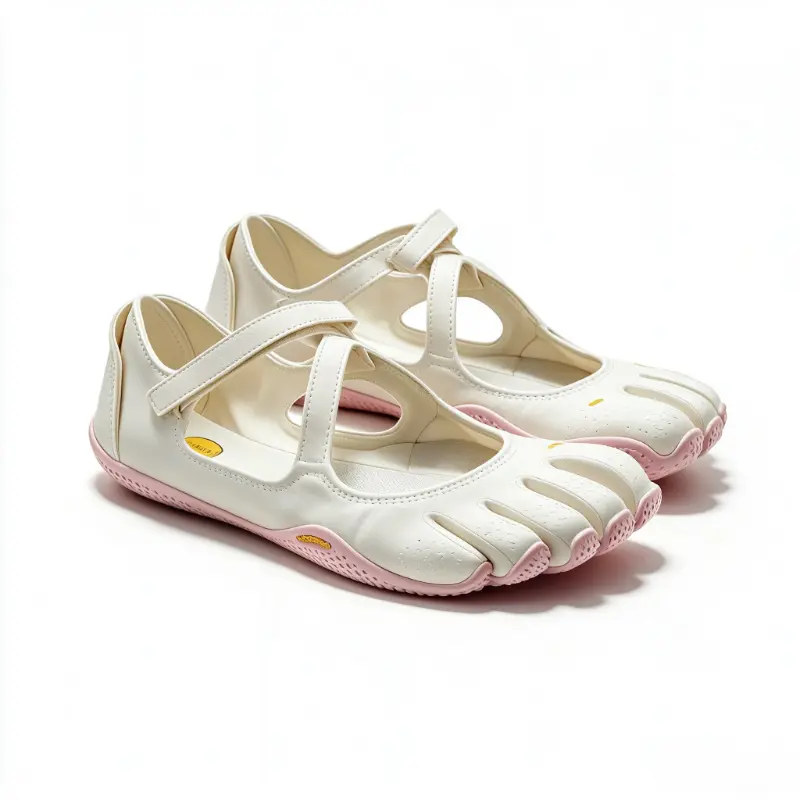 Women Cross Strap Five Toe Barefoot Training Shoes Breathable Split Toe Flat Footwear Non Slip Soft Sole Mary Jane Style Shoes for Yoga Pilates Ballet Dance Indoor Workout Daily Casual Walking