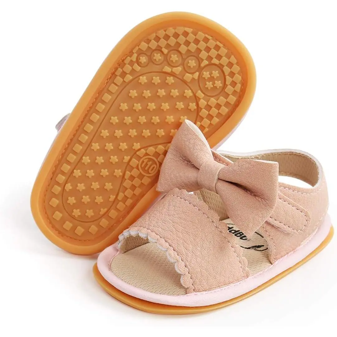 Baby Boys Girls Sandals Premium Infant Summer Outdoor Shoes PU Lightweight Soft Anti-Slip Sole Toddler Prewalker