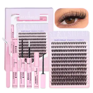 Mixed Length False Eyelashes Kit, 1 Set Natural-Look Eyelash Extensions, DIY Lash Kit, Eye Makeup Accessories for Women & Girls, Cosmetic #GLOBAL PICKS