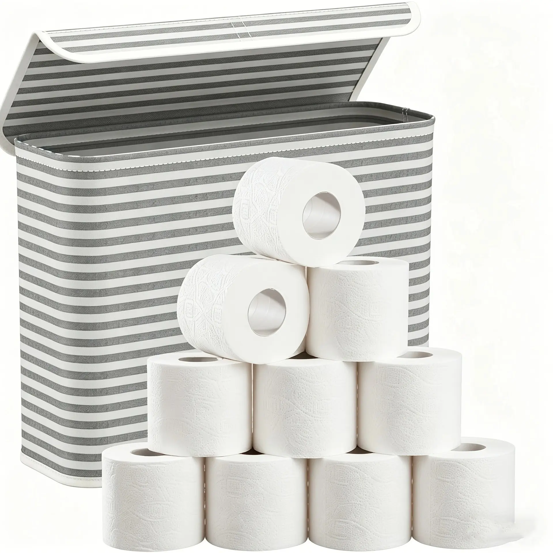 Commercial Large Roll Toilet Paper, Bulk Bathroom Tissue Rolls, Disposable Napkins, Disposable Tissues, Convenient Storage Box, Ideal for Offices & Restaurants