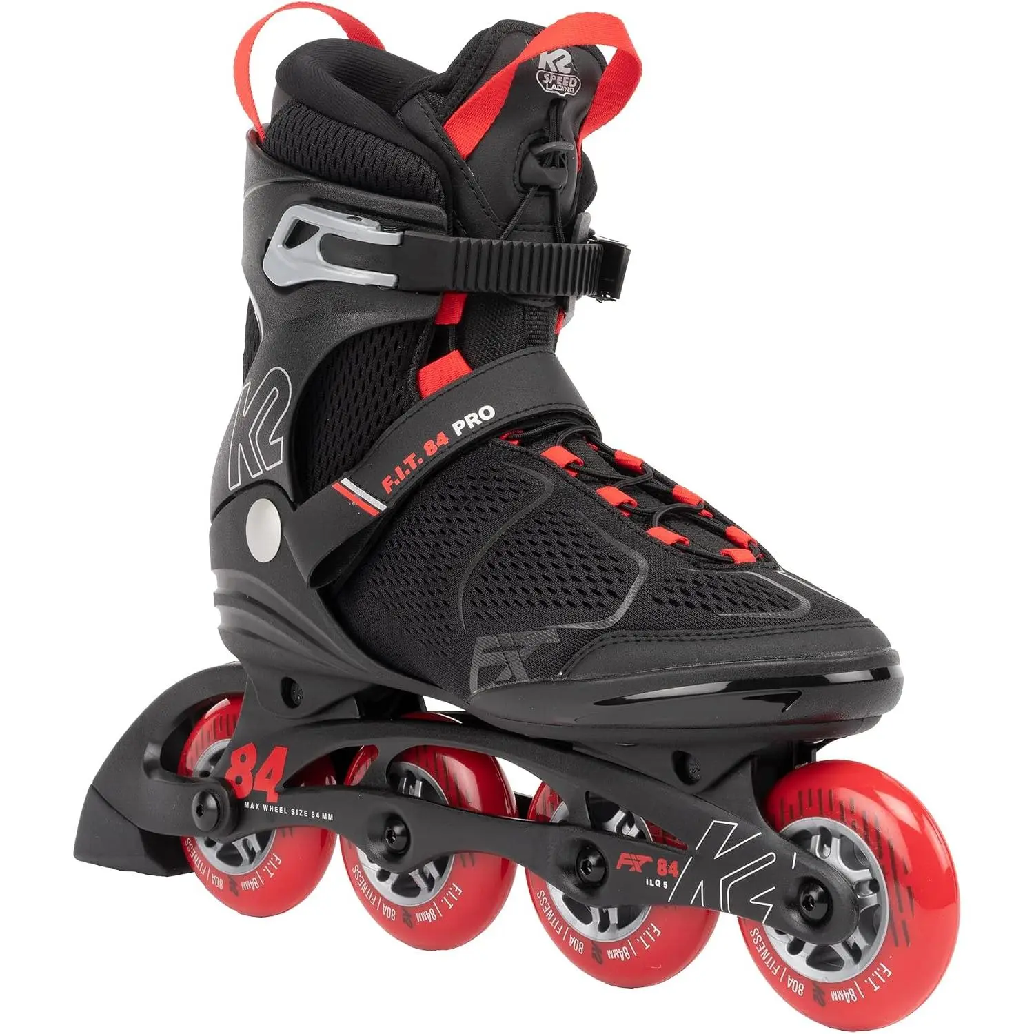 F.I.T. 84 Pro Black-Red Mens Inline Skates