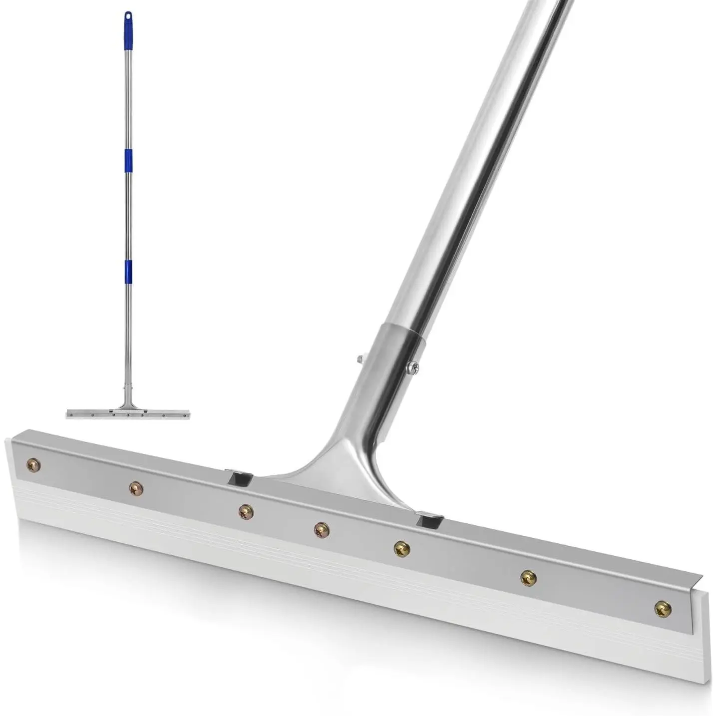 18-Inch Epoxy Squeegee for Shop & Concrete Floors, Tile Floor Wiper with Rubber Blade, Water Floor Squeegee