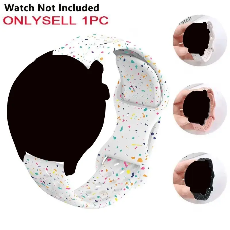 Fashionable Silicone Watch Band (Band Only), 20mm 22mm Smart Watch Replacement Watchband, Wearable Accessories Compatible with Samsung Galaxy Watch, Smartwatch Strap, Smart Watch Straps