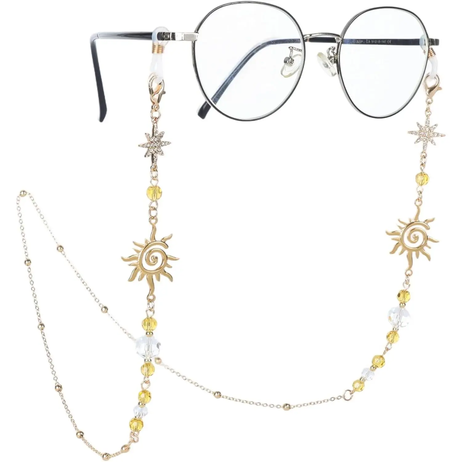 Sunglasses Chain for Women, Adjustable Eyeglasses Holders Around Neck Glasses Charms for Eyewear Retainer Strap