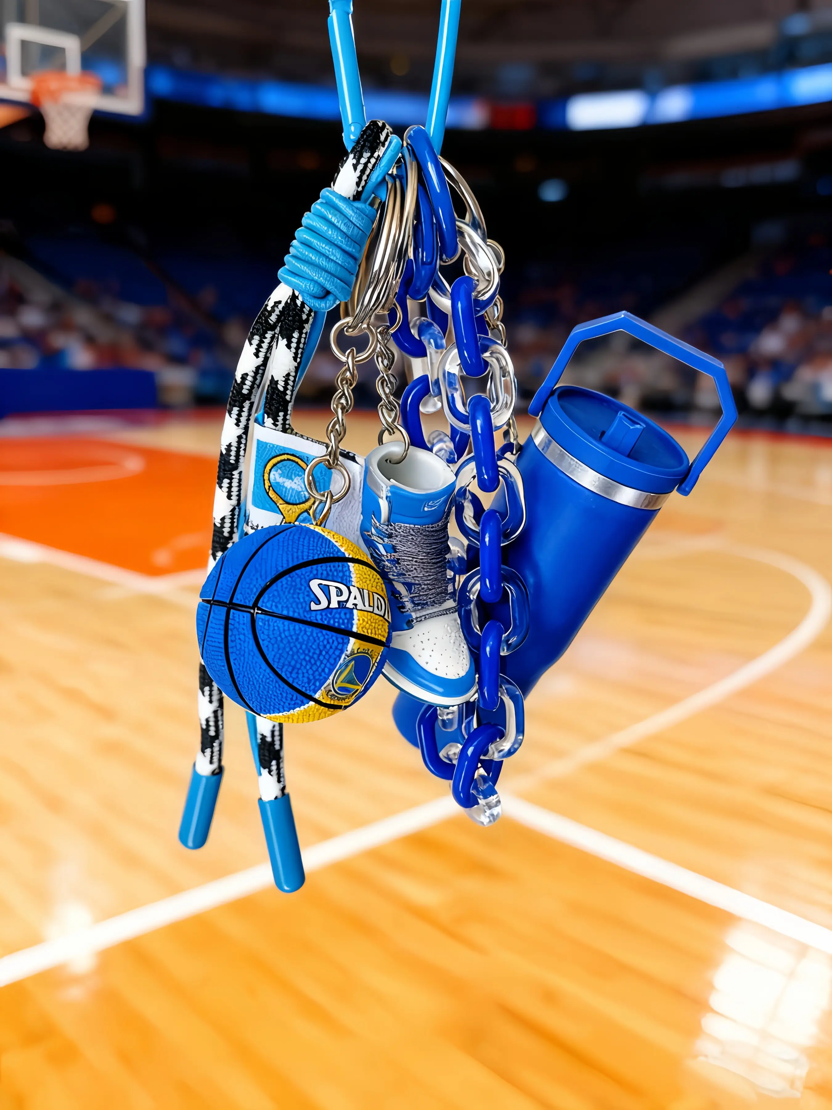 Basketball Theme Bag Charm, Sports Hanging Decor, Basketball Peripheral Accessory, Charms For Bags, Street Style, All Seasons, Plain Pattern, Bag Accessories Charms