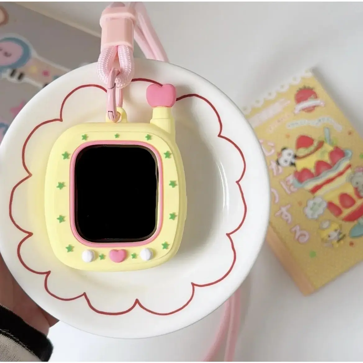 Cartoon Pager Shaped Full Cover Soft Watch Case, Cute Protective Shell Fits All Apple Watch Series, Stylish Smartwatch Protector Wearable Accessory, Watch Not Included