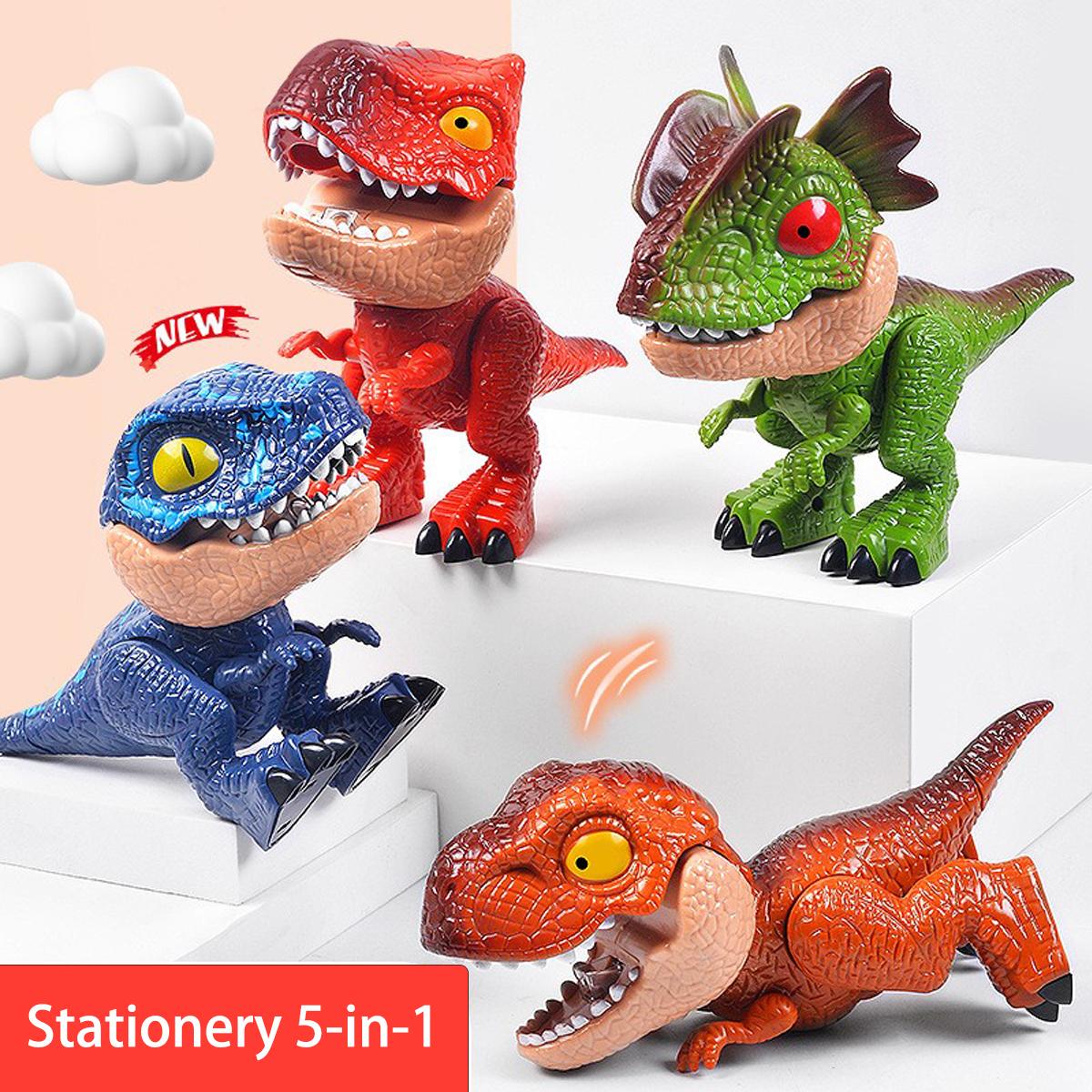 creative toy 5-in-1 set, detachable simulation dinosaur model toy
